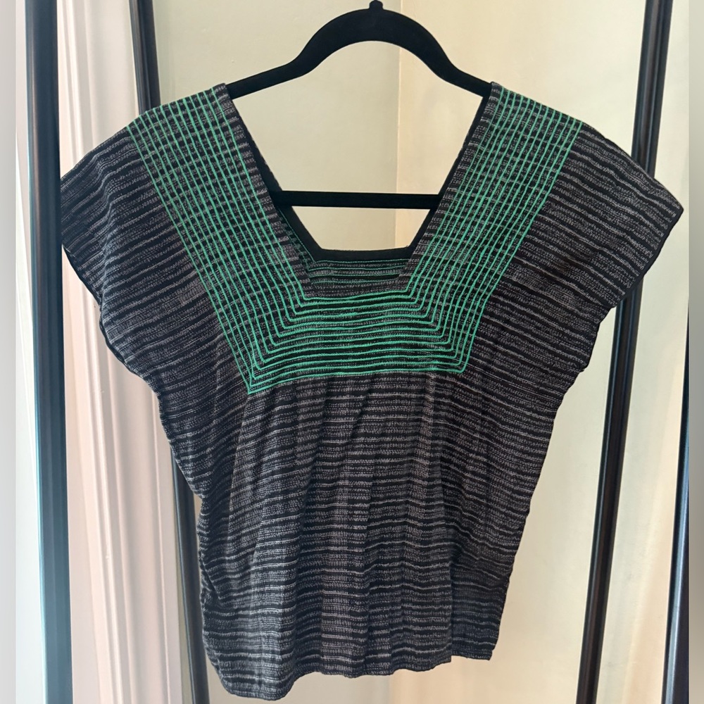 Square Neck Peasant Blouse